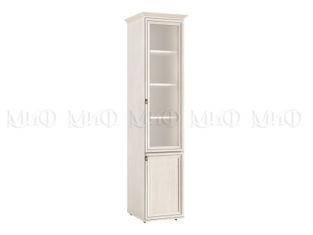 Пенал со Стеклом Элит-2 МДФ (Ш-525 мм x Г-577 мм х В-2185 мм)/Разные Цвета